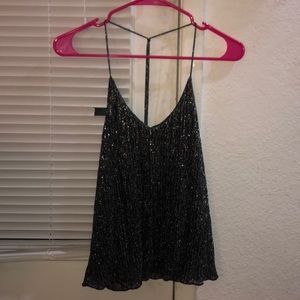 Sparkly black tank